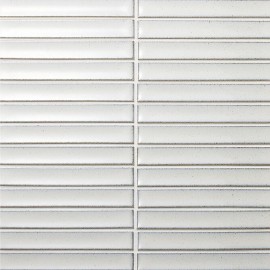 Yuki Border White 1/2×6 Mosaic