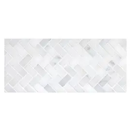 Fine Mosaic Works Asian Carrara Ultra Premium Honed 1×2 Herringbone Mosaic Honed Fine Mosaic Works Asian Carrara Ultra Premium Honed 1×2 Herringbone Mosaic Honed