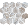 Stowe Gray 3″ Hexagon Mosaic Textured Rectified