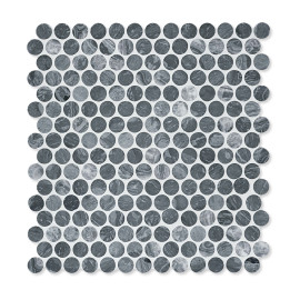 Mosaic Series Nebula 11×12 Penny Round Mosaic Honed