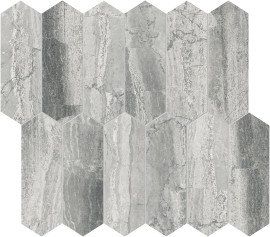 Volcana Notte 2×6 Picket Mosaic Poned