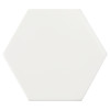 6th Avenue White 6″ Hexagon Mosaic