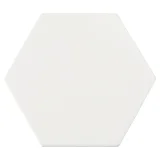 6th Avenue White 6″ Hexagon Mosaic