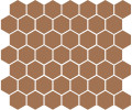 Moroccan Concrete Terra Cotta 2×2 Hexagon Mosaic Matte
