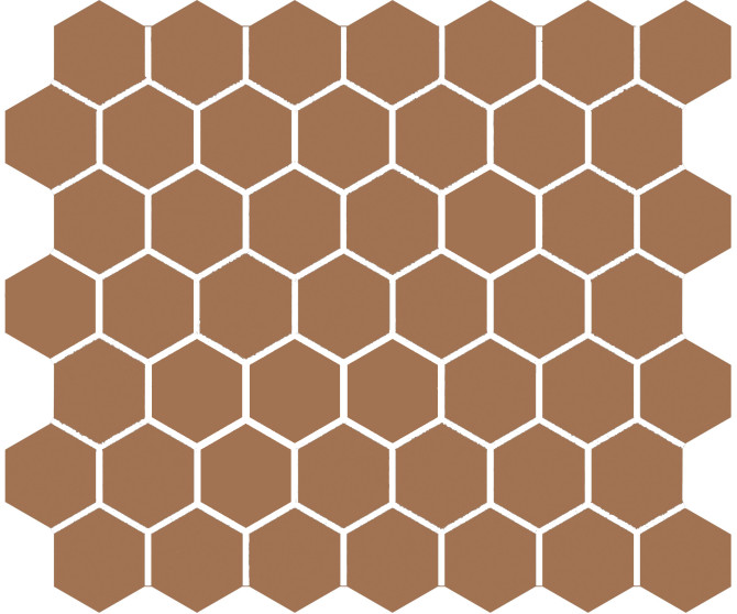 Moroccan Concrete Terra Cotta 2×2 Hexagon Mosaic Matte