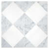 Pietra Visivo Collection Bianco Dolomiti Select Honed And Italian Carrara Light Select Honed 6×6 Asquare Mosaic Honed