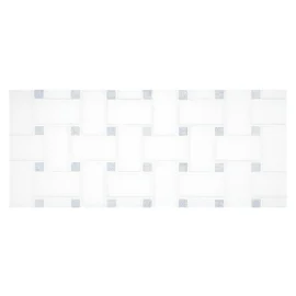 Fine Mosaic Works Thassos Select Polished And Celeste Blue Polished 12×12 Basketweave Mosaic Polished Fine Mosaic Works Thassos Select Polished And Celeste Blue Polished 12×12 Basketweave Mosaic Polished