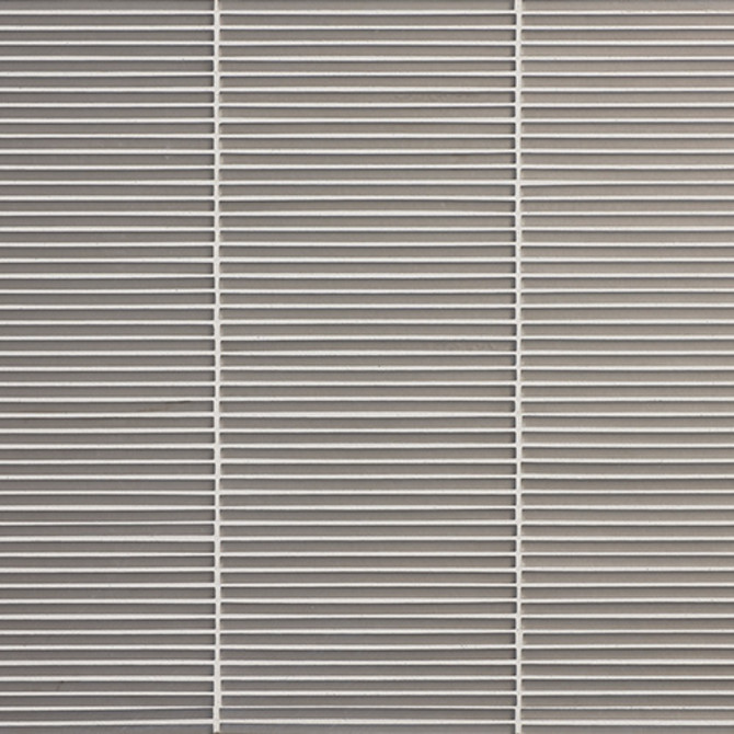 Astoria Manhattan 3/16×4-7/8 Flute Stacked Mosaic Silk