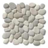 Pebble Sepia Blend 12×12 Perfect Pebble Mosaic Matte