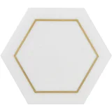 Ellington Cotton & Brass 5″ Savoy Decoratve Tile Honed