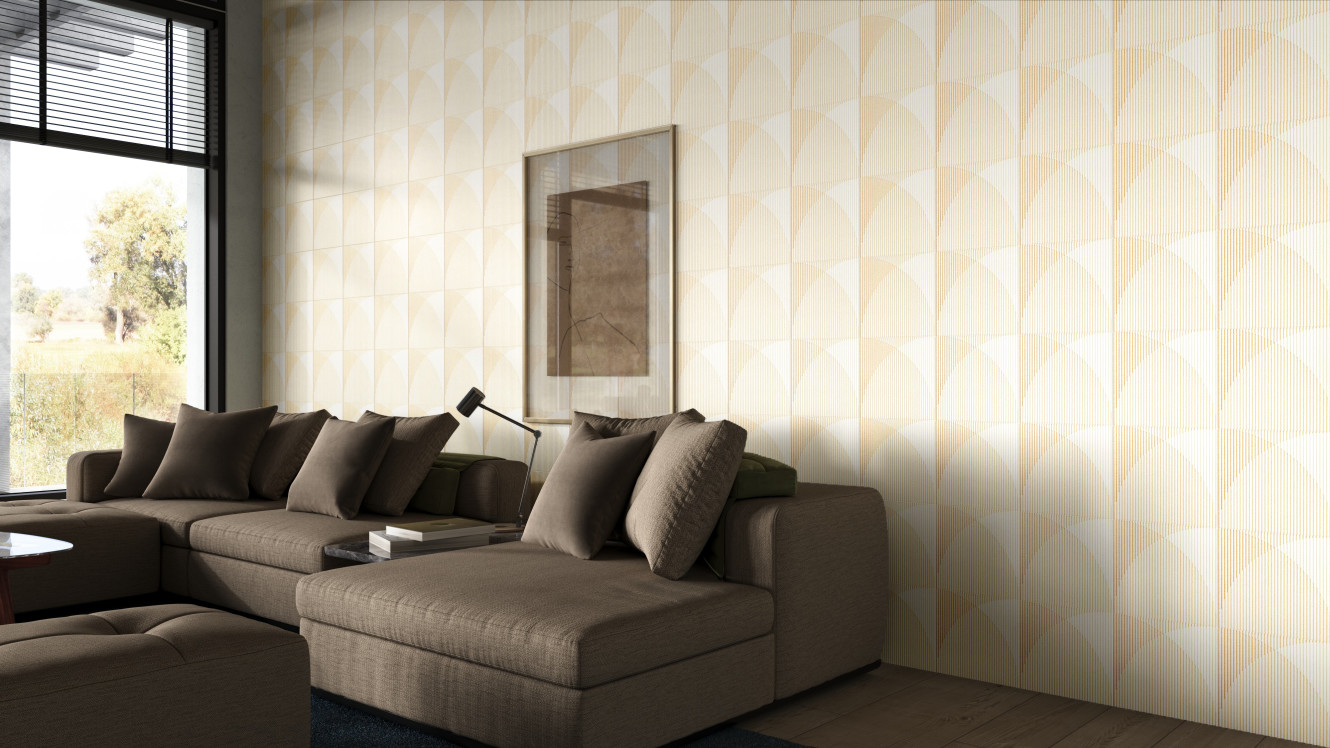 Shadow white 12x12 Decorative Satin