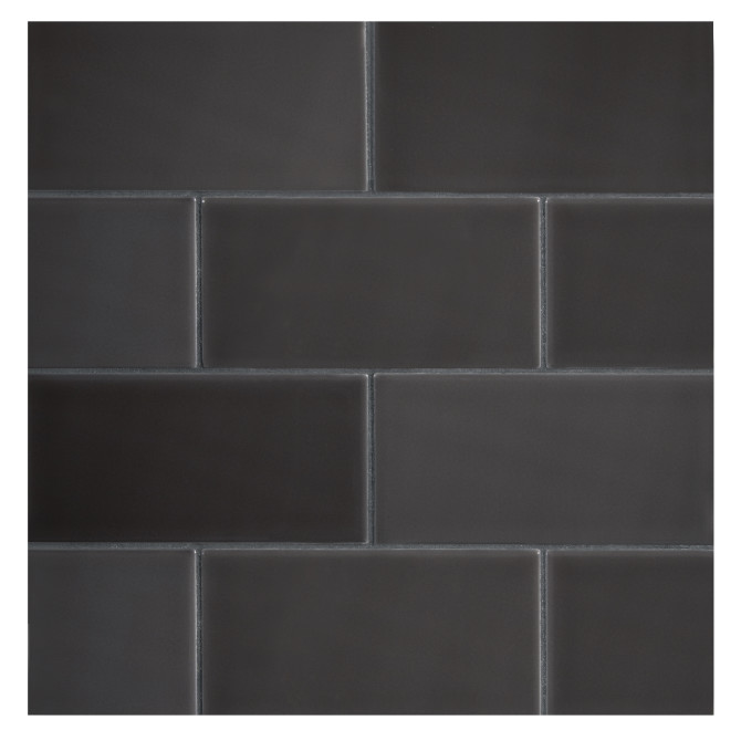 TrueTones Ceramics Toasted Grey Gloss 3×6 Field Tile Gloss