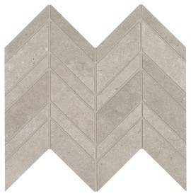 Gallery Light Gray 12×13 Chevron Mosaic Mixed