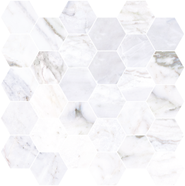 Nova 2″ Hexagon Mosaic Polished Rectified