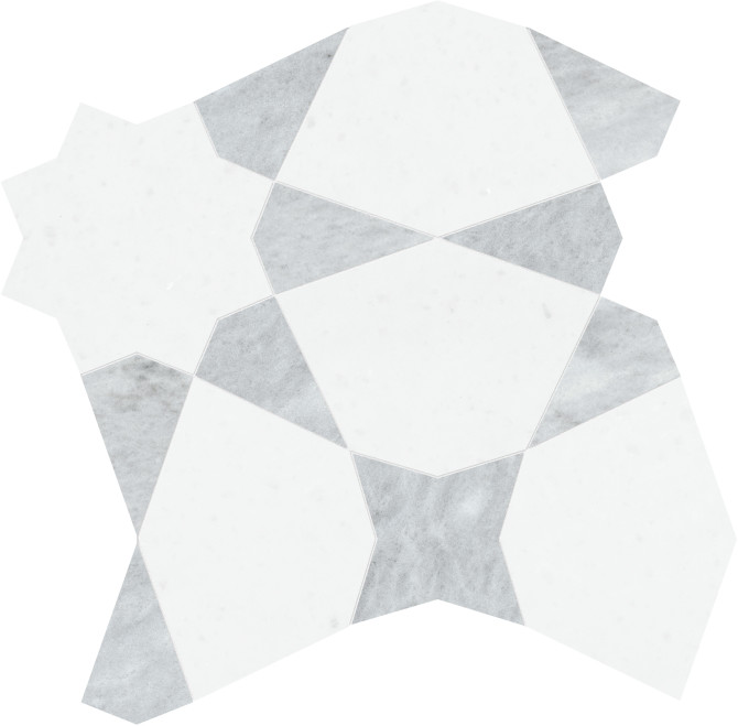 Waterjet Stone Mosaics Fresca 9×9 Stellar Mosaic Honed