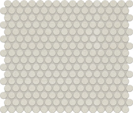 INYO Crema 11×13 Penny Round Mosaic Matte