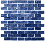 Lava Glass Deep Flow 1×2 Mosaic