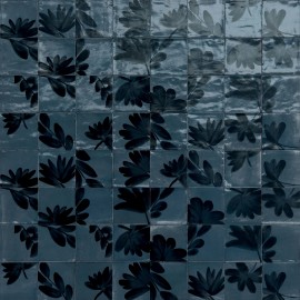Rice Blu 6×6 Blossom Decorative Tile
