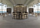 Sabbia Marmo Dark Gray 24x48 and Linear Mosaic