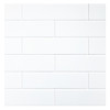 TrueTones Ceramics Light White Gloss 2×8 Field Tile Gloss