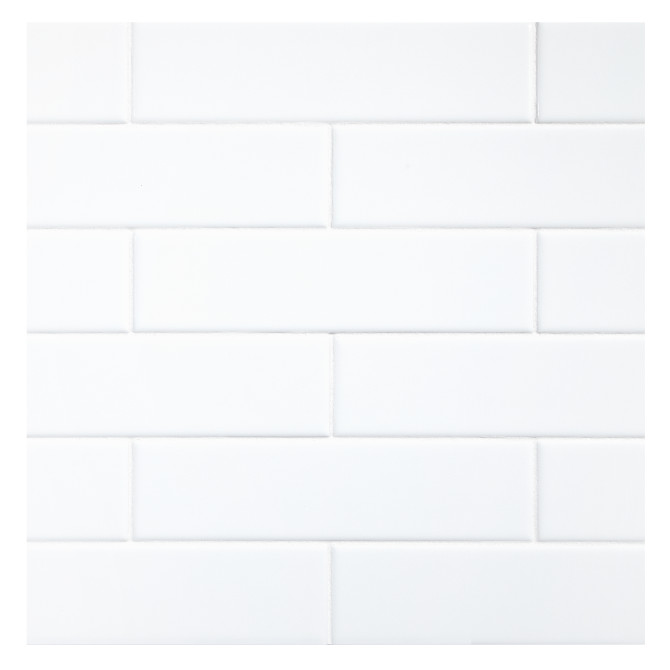 TrueTones Ceramics Light White Gloss 2×8 Field Tile Gloss