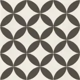 D_Segni Chalk/Midnight/Shadow/Smoke Blend 8×8 Stella Decorative Tile Matte