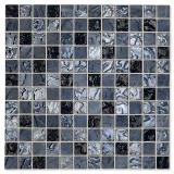 Lava Glass Obsidian Shine 1×1 Mosaic