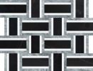 Waterjet Stone Mosaics Monochromo 12×15 Cesto Mosaic Polished