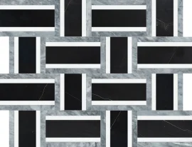 Waterjet Stone Mosaics Monochromo 12×15 Cesto Mosaic Polished Waterjet Stone Mosaics Monochromo 12×15 Cesto Mosaic Polished