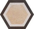 Tuscany Ivory 9×10 Modern Hexagon Decorative Tile Matte