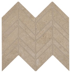 Modern Formation Overland Beige 12×13 Chevron Mosaic Mixed