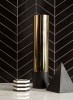 6th Avenue Black Gloss Chevron