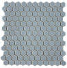 Hexes And O’S Sky 1″ Hexagon Mosaic Gloss