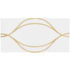 Ellington Cotton & Brass 6×13 Swing Decorative Tile Honed
