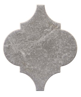 Ami Gray 6″ Arabesque Decorative Tile Matte Rectified