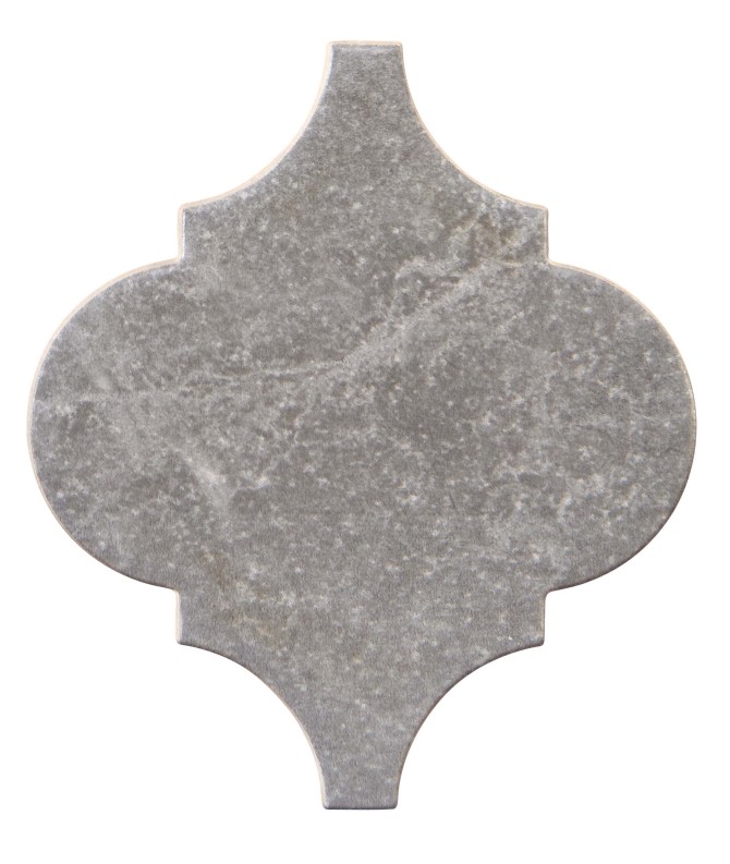 Ami Gray 6″ Arabesque Decorative Tile Matte Rectified