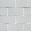 6th Avenue Pale Sky 2×6 Chevron Mosaic Glossy
