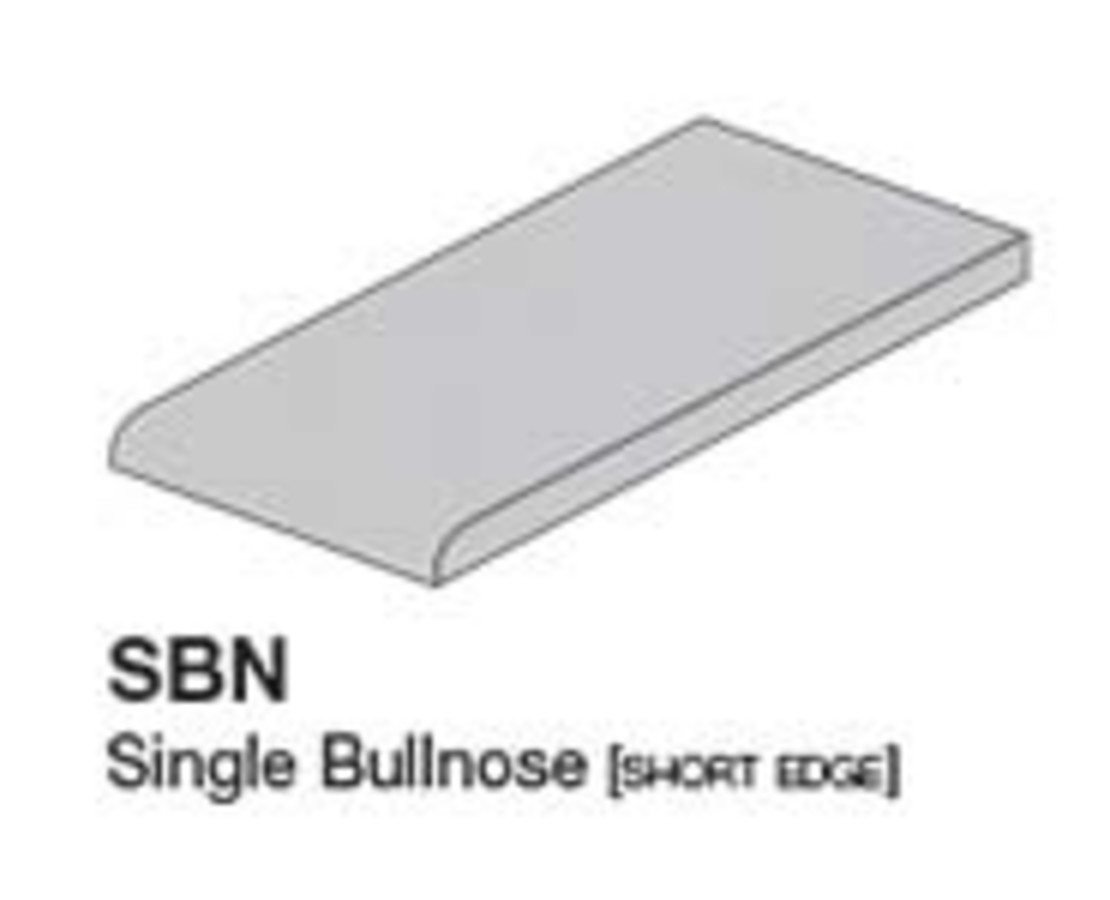 Adex Tile Patterns Neri White 3x6 Bullnose Glossy (6
