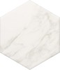 Ami White 8″ Hexagon Field Tile Matte
