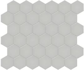 Nantucket Medium Gray 2″ Hexagon Mosaic Matte
