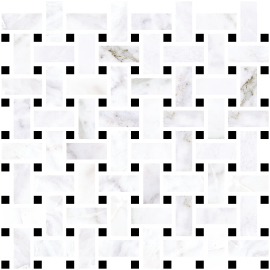 Nova 12×12 Basketweave Mosaic Polished Rectified