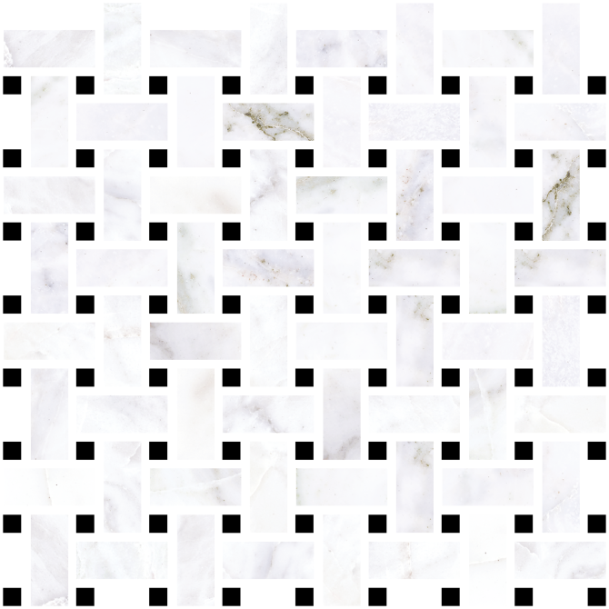 Nova 12×12 Basketweave Mosaic Polished Rectified
