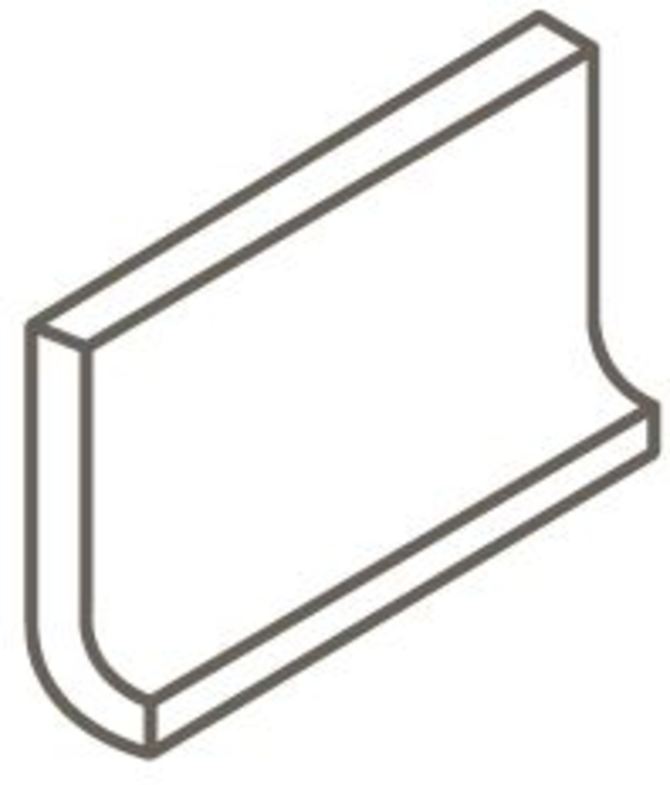 Color Story Matte Black 3×6 Flat Top Cove Base