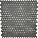 Cafe Brown Matte 11×11 Mini Hexagon Mosaic Matte