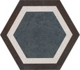 Tuscany Blue 9×10 Modern Hexagon Decorative Tile Matte