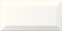 Delray White Caps 3×6 Field Tile Beveled Glossy
