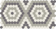 Unglazed Mosaics – Porcelain Vintage Revival Hex 1″ Hexagon Mosaic