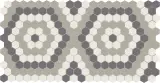 Unglazed Mosaics – Porcelain Vintage Revival Hex 1″ Hexagon Mosaic