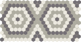 Unglazed Mosaics – Porcelain Vintage Revival Hex 1″ Hexagon Mosaic