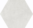 City White 7×8 Hexagon Field Tile Matte